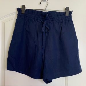 High Rise Linen Shorts